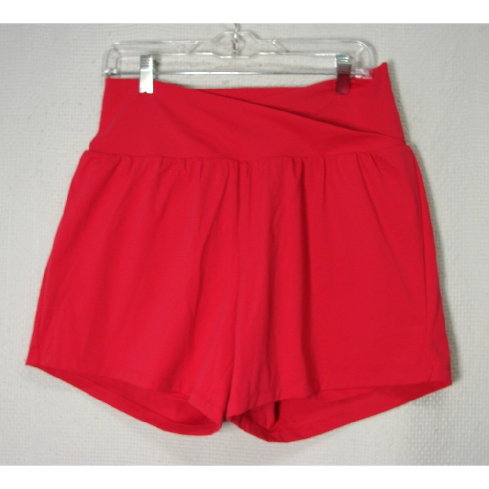 New Halara SoftlyZero Airy Crossover High Waisted Yoga Lined Shorts 5" Size L